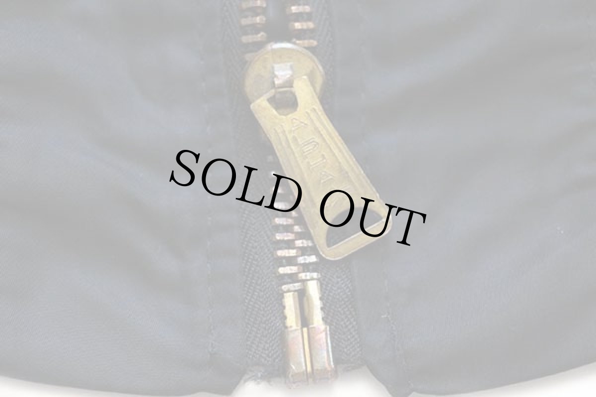 画像6: 90s USA製 ALPHAアルファ MA-1 フライトジャケット 黒 L (6)