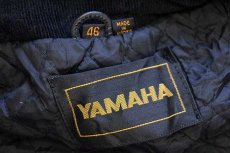 画像4: 80s YAMAHAヤマハ キルティングライナー レザージャケット 黒 46 (4)