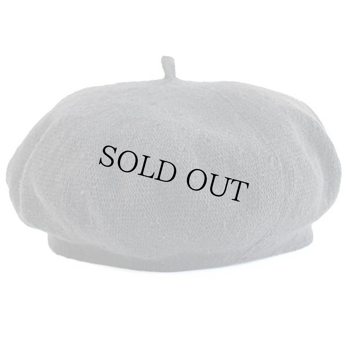 画像3: チェコ製 WHOLE FOODS MARKET ロゴ刺繍 コットンニット ベレー帽 黒 (3)