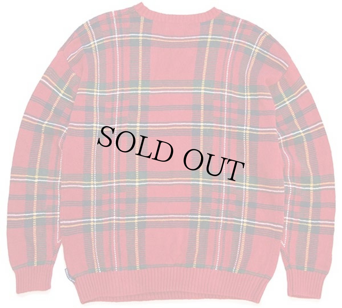 画像2: 00s CHAPS ラルフローレン タータンチェック リネン×コットンニット セーター L (2)