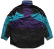 90s Columbiaコロンビア マルチカラー 切り替え ハーフジップ