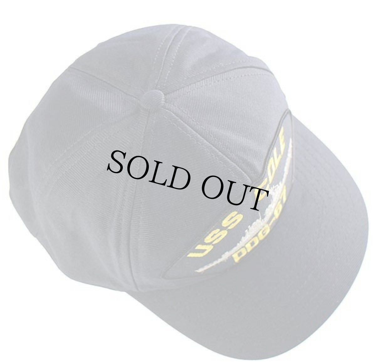 画像3: 80s USA製 USS COLE DDG-67 ミサイル駆逐艦 パッチ付き キャップ 濃紺 (3)