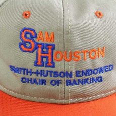画像4: 90s SAM HOUSTON 刺繍 ツートン 切り替え キャップ カーキ×オレンジ (4)