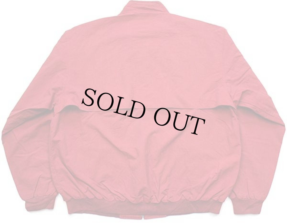 画像2: 90s L.L.Bean タータンチェックライナー ナイロン ハリントンジャケット 濃赤 L (2)