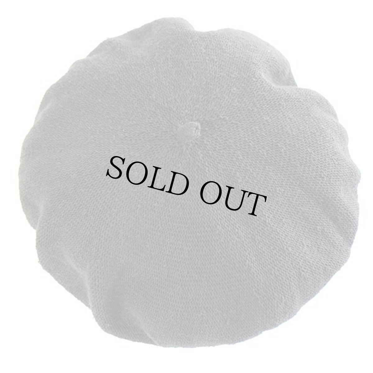 画像4: チェコ製 WHOLE FOODS MARKET ロゴ刺繍 コットンニット ベレー帽 黒 (4)