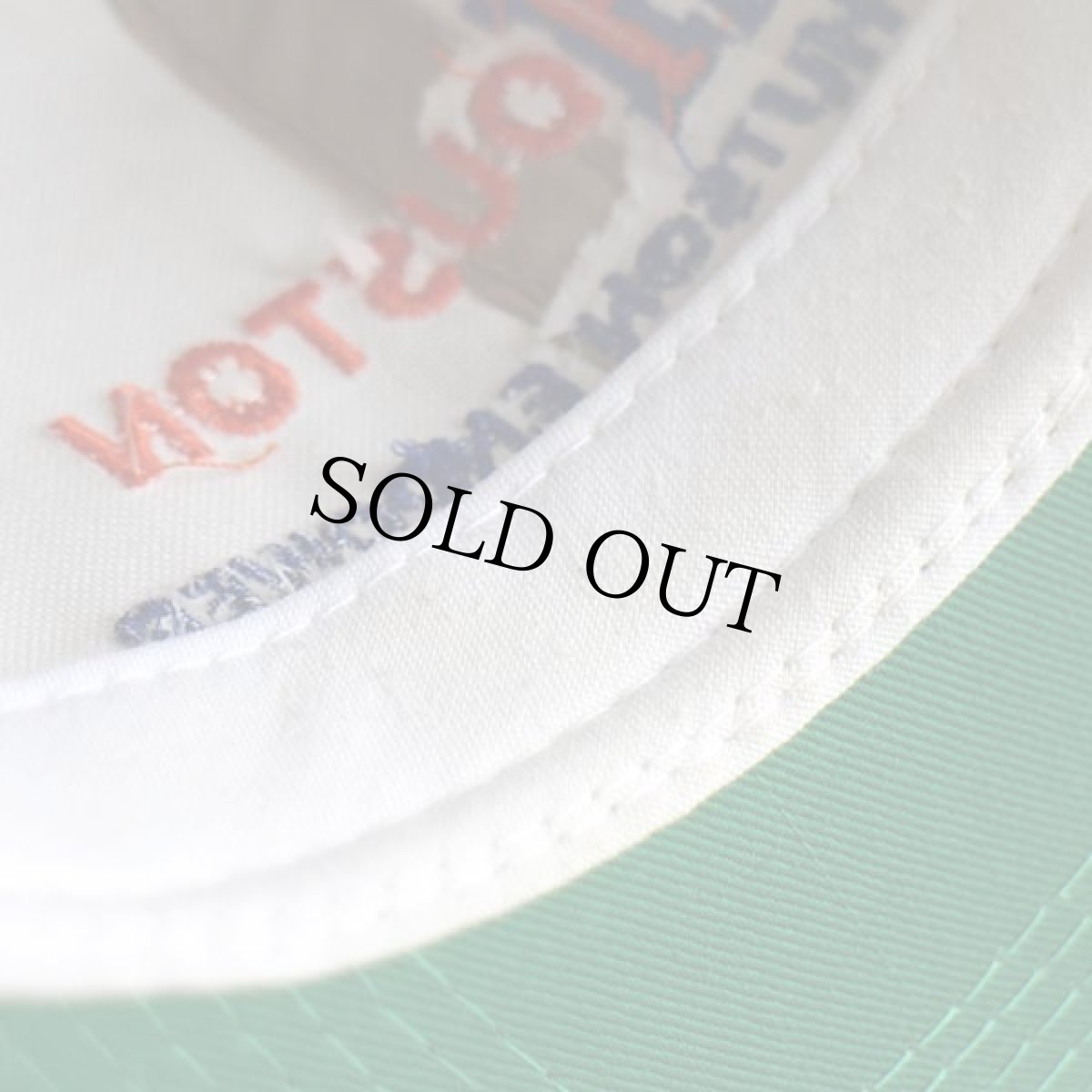 画像7: 90s SAM HOUSTON 刺繍 ツートン 切り替え キャップ カーキ×オレンジ (7)