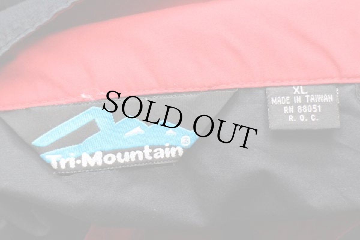 画像4: 90s Tri-Mountain Coca-Colaコカコーラ ロゴ刺繍 ツートン 切り替え ジャケット 黒×赤 XL (4)