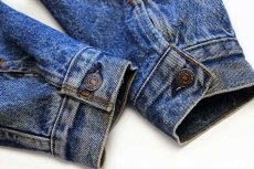 画像8: 80s USA製 Levi'sリーバイス 71411 バッファローチェック ネルライナー デニムジャケット 4ポケット 38L★ロング (8)