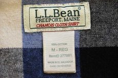 画像4: L.L.Bean CHAMOIS CLOTH SHIRT ブロックチェック コットン シャモアクロスシャツ M-REG (4)