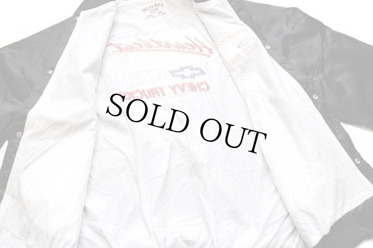 画像5: 90s WESTARK THE Heartbeat OF AMERICA CHEVY TRUCKS 刺繍 ナイロンジャケット 黒 (5)