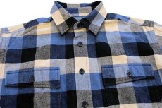 画像3: L.L.Bean CHAMOIS CLOTH SHIRT ブロックチェック コットン シャモアクロスシャツ M-REG (3)