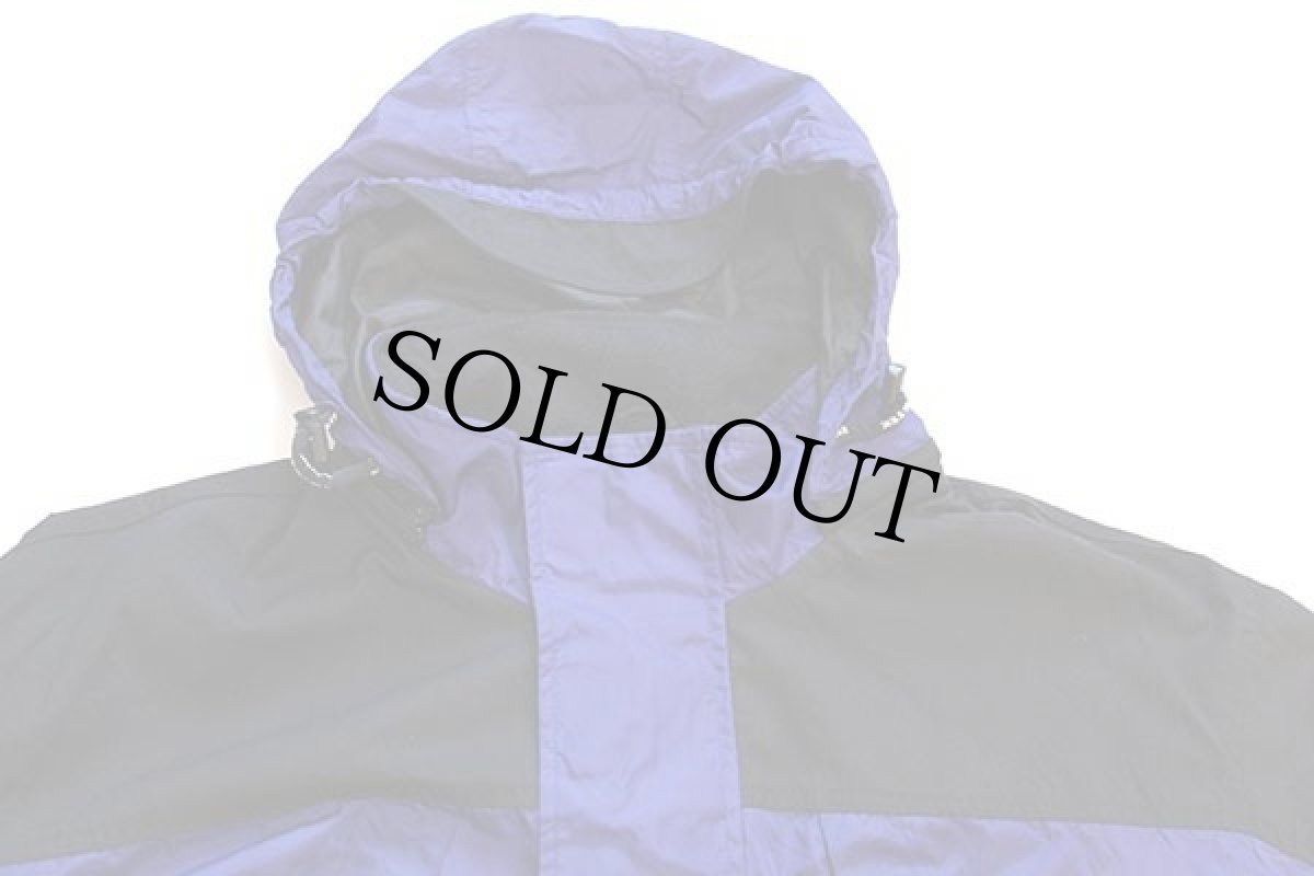 画像3: 00s EddieBauerエディーバウアー EBTEK ツートン プルオーバー ナイロン マウンテンパーカー 青紫×黒 L (3)