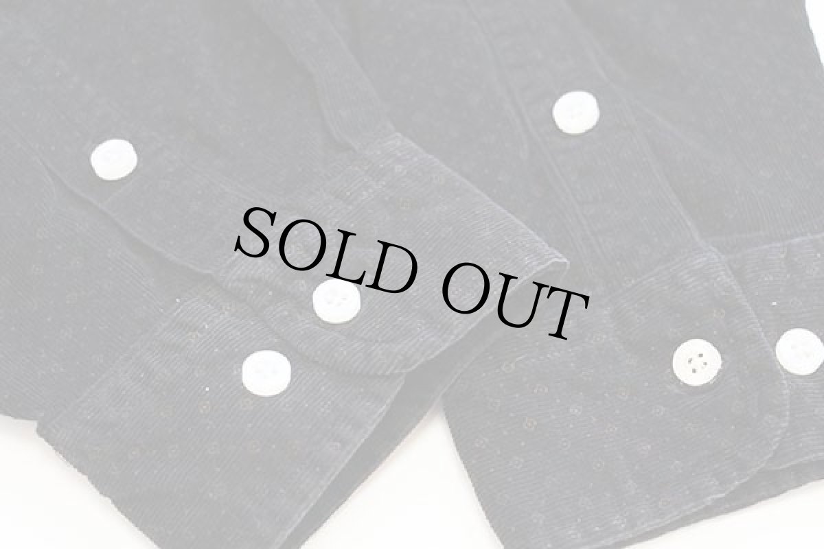 画像6: 90s TOMMY HILFIGERトミーヒルフィガー 総柄 コットン プリントコーデュロイシャツ 黒 L (6)