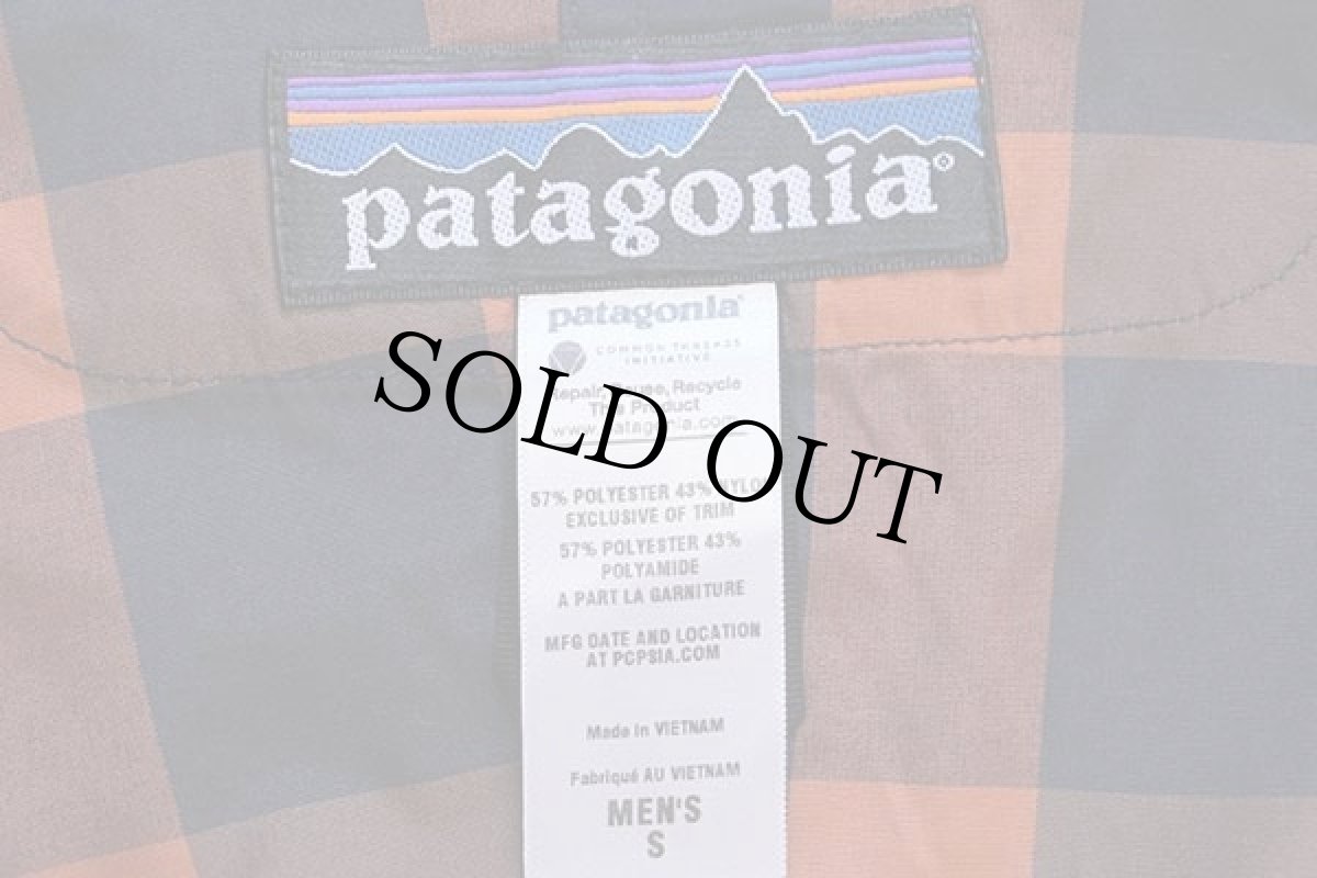 画像4: patagoniaパタゴニア ファーストサンジャケット ブロックチェック ナイロンパーカー UBL S (4)