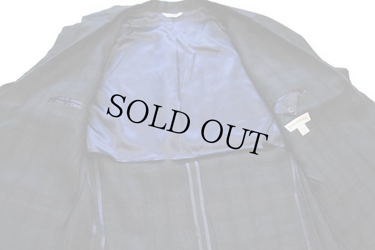 画像5: 90s BANANA REPUBLICバナナリパブリック タータンチェック 3つボタン リネン テーラードジャケット M (5)