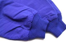 画像8: 80s USA製 EddieBauerエディーバウアー ロゴ刺繍 Hydrofil ナイロンジャケット 青紫 L (8)