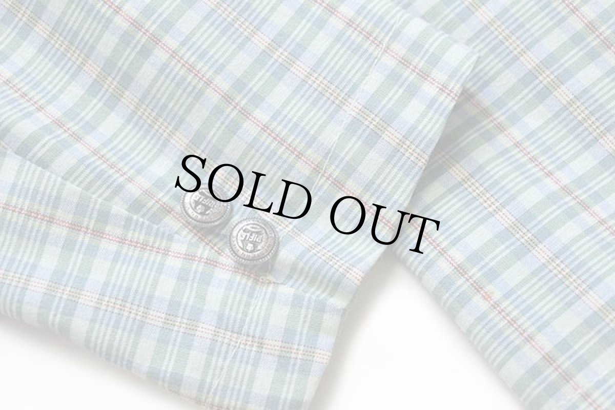 画像7: 90s イタリア製 RIFLE マドラスチェック 2つボタン テーラードジャケット パステルカラー L (7)