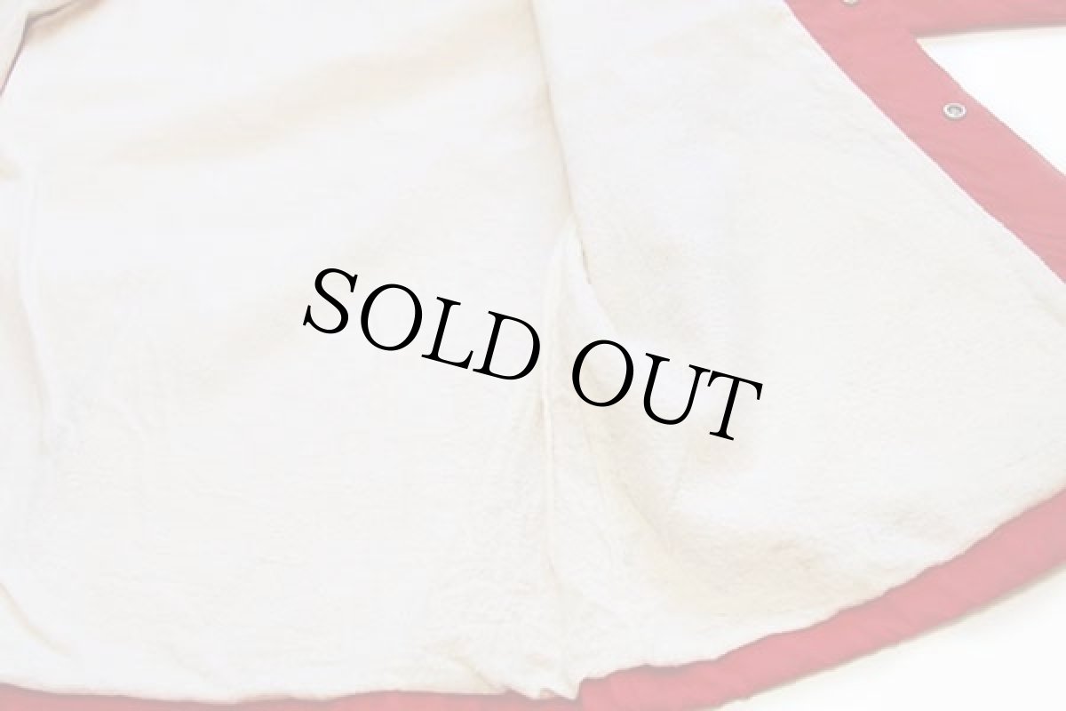 画像5: 70s Championチャンピオン ランタグ CORNELL アメフト 刺繍 ナイロン コーチジャケット 赤 (5)