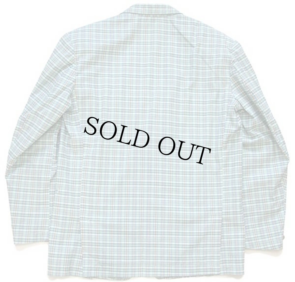 画像2: 90s イタリア製 RIFLE マドラスチェック 2つボタン テーラードジャケット パステルカラー L (2)
