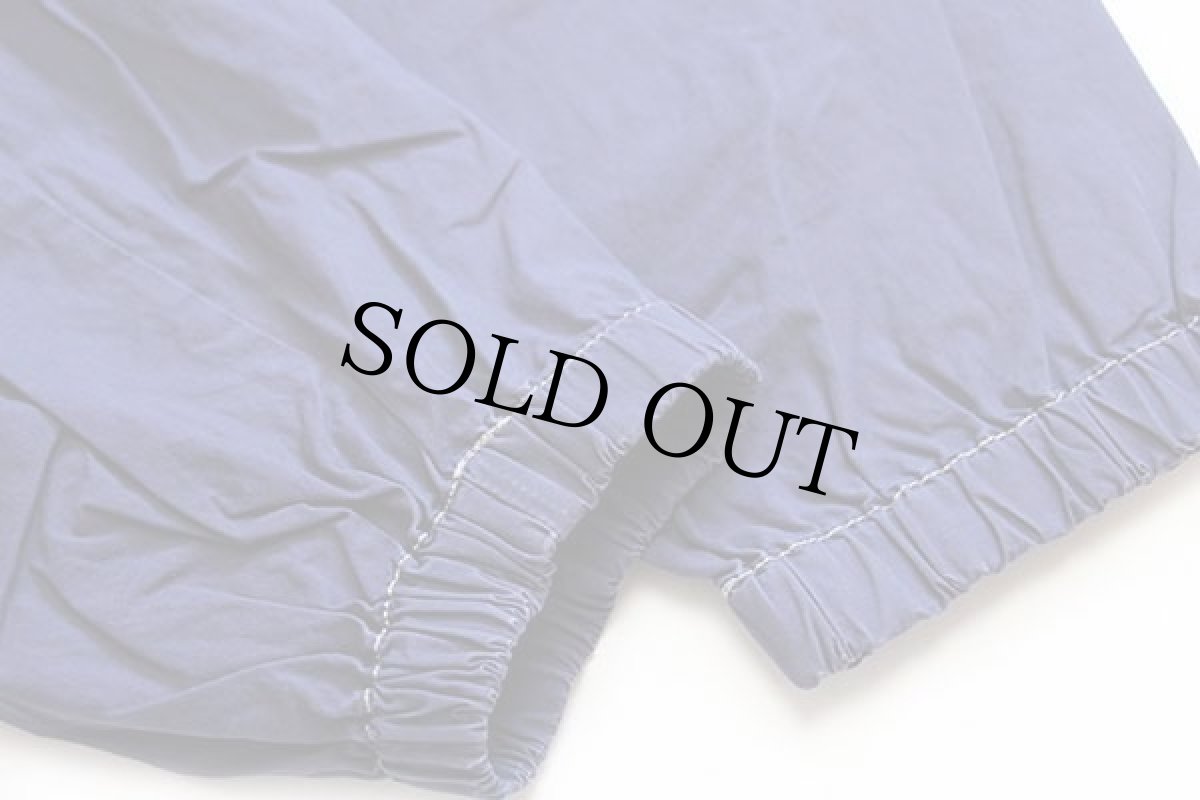 画像6: 00s GAPギャップ ハーフジップ プルオーバー コットンポプリン ジャケット ナス紺×薄緑★特大 (6)