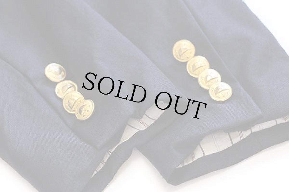 画像7: 90s イタリア製 ポロ ラルフローレン 2つボタン テーラードジャケット 紺ブレ ボーイズ12★ブレザー (7)