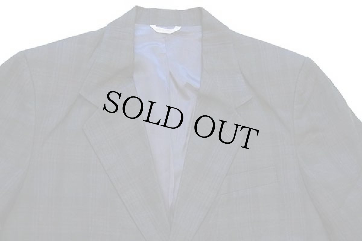 画像3: 90s BANANA REPUBLICバナナリパブリック タータンチェック 3つボタン リネン テーラードジャケット M (3)