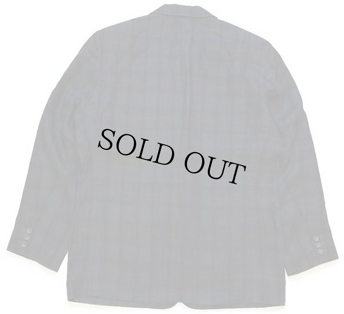 画像2: 90s BANANA REPUBLICバナナリパブリック タータンチェック 3つボタン リネン テーラードジャケット M (2)