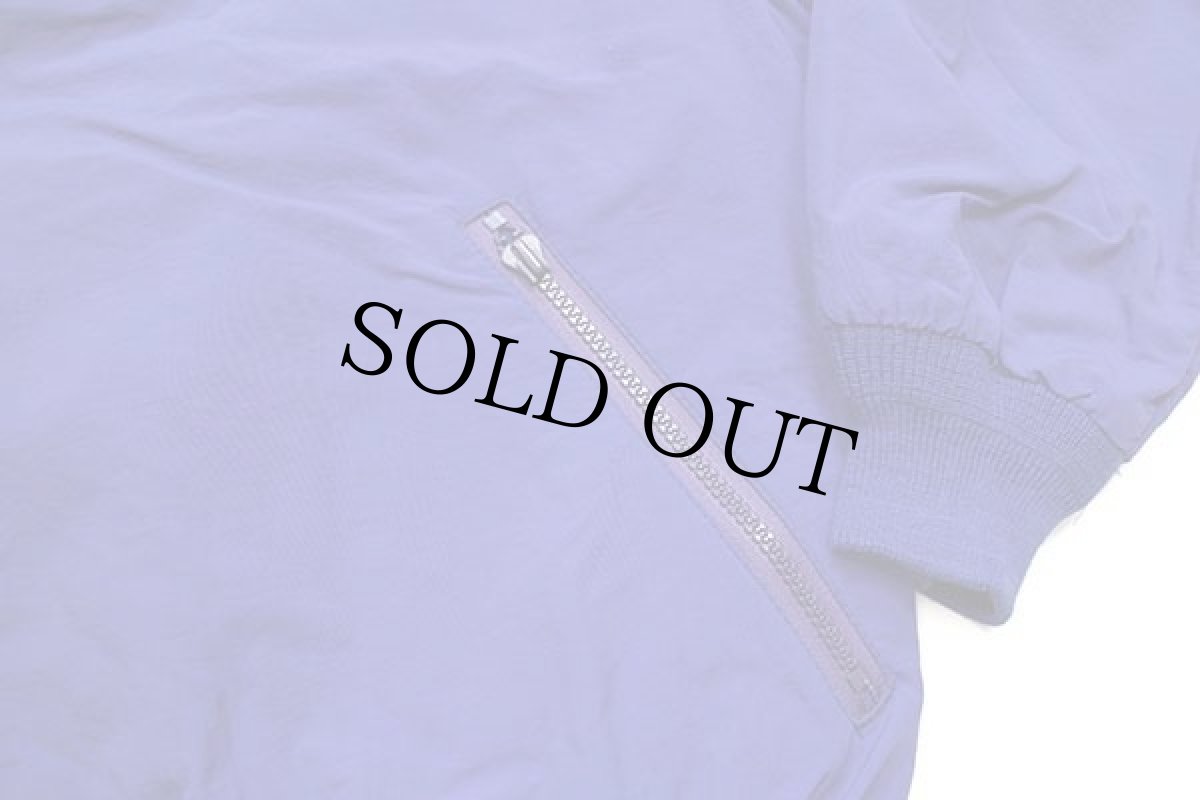 画像7: 80s USA製 EddieBauerエディーバウアー ロゴ刺繍 Hydrofil ナイロンジャケット 青紫 L (7)