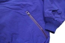 画像7: 80s USA製 EddieBauerエディーバウアー ロゴ刺繍 Hydrofil ナイロンジャケット 青紫 L (7)