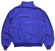 画像2: 80s USA製 EddieBauerエディーバウアー ロゴ刺繍 Hydrofil ナイロンジャケット 青紫 L (2)