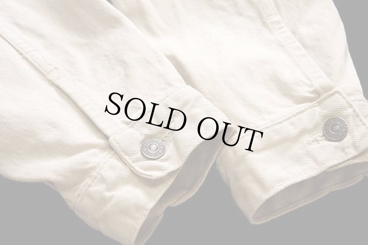 画像5: 90s Levi'sリーバイス 70503 カラーデニムジャケット 4ポケット ベージュ XXL★特大 ユーロ (5)