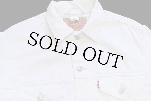 00s メキシコ製 Levi'sリーバイス 70507 ホワイト デニムジャケット 4