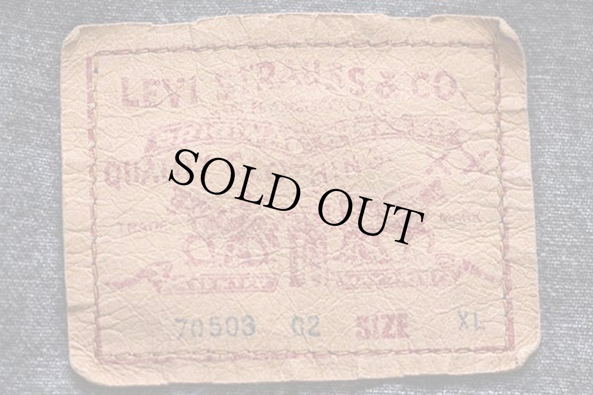 画像4: 90s Levi'sリーバイス 70503 ブラック デニムジャケット 4ポケット XL★ユーロ (4)