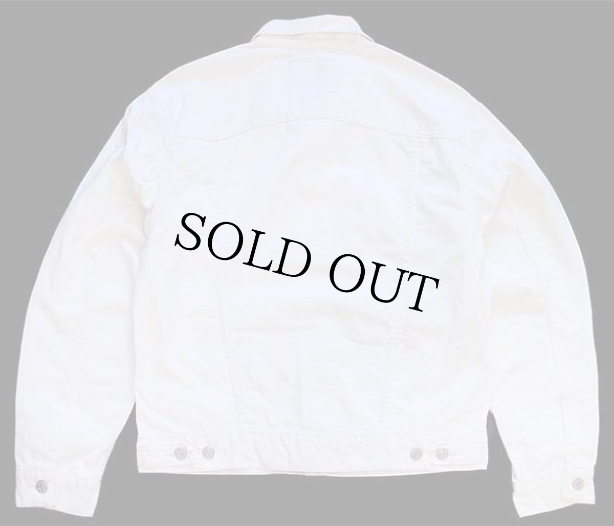 画像2: 00s メキシコ製 Levi'sリーバイス 70507 ホワイト デニムジャケット 4ポケット S (2)