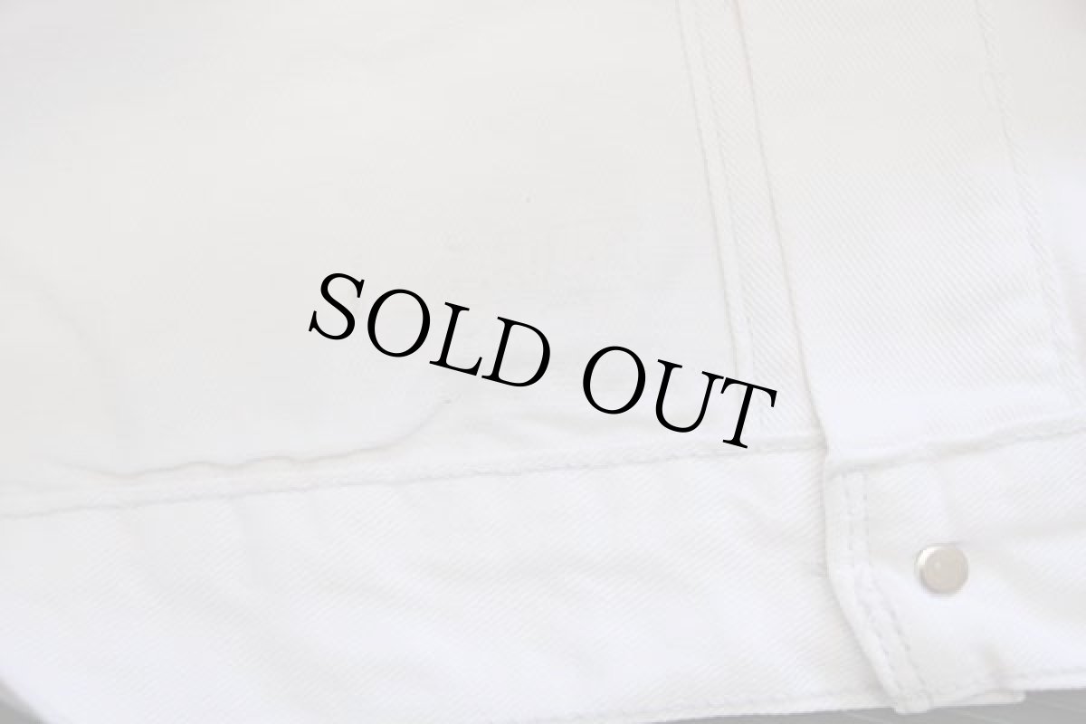 画像5: 00s メキシコ製 Levi'sリーバイス 70507 ホワイト デニムジャケット 4ポケット S (5)