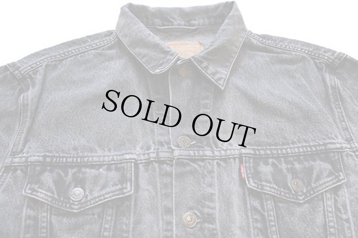 画像3: 90s Levi'sリーバイス 70503 ブラック デニムジャケット 4ポケット XL★ユーロ (3)