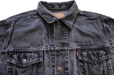 画像3: 90s Levi'sリーバイス 70503 ブラック デニムジャケット 4ポケット XL★ユーロ (3)