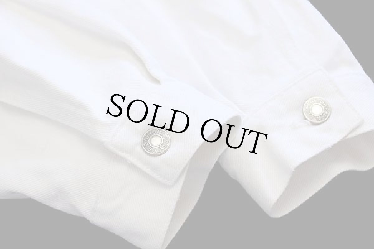 画像6: 90s GAPギャップ ホワイト デニムジャケット 4ポケット (6)