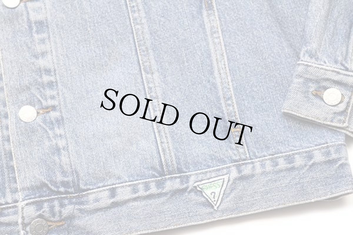 画像5: 90s USA製 GUESSゲス デニムジャケット 4ポケット XL (5)