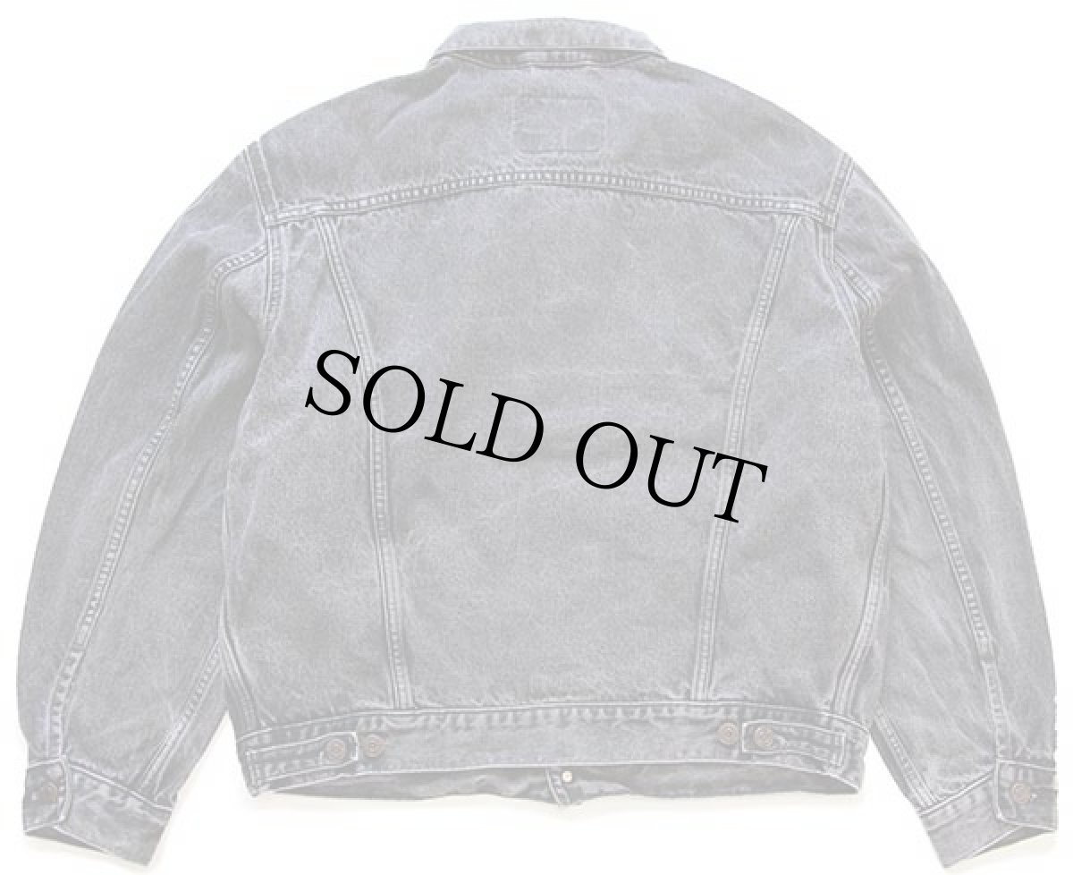 画像2: 90s Levi'sリーバイス 70503 ブラック デニムジャケット 4ポケット XL★ユーロ (2)