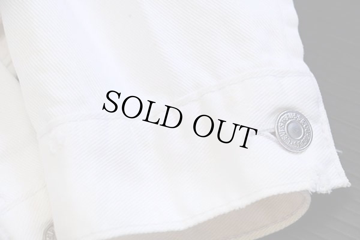 画像8: 00s メキシコ製 Levi'sリーバイス 70507 ホワイト デニムジャケット 4ポケット S (8)