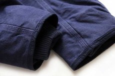 画像7: メキシコ製 carharttカーハート THINSULATEキルティングライナー WASHED DUCK ダック地 アクティブジャケット パーカー 紺 M (7)