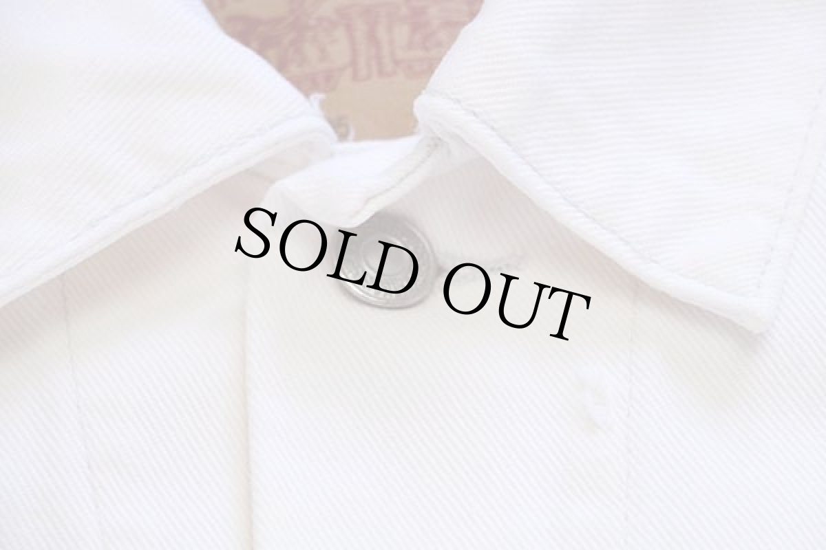 画像7: 00s メキシコ製 Levi'sリーバイス 70507 ホワイト デニムジャケット 4ポケット S (7)