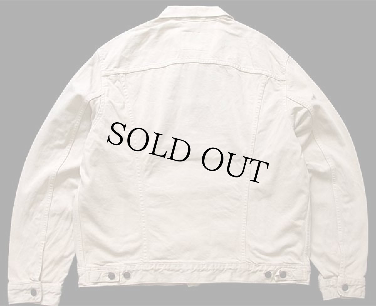 画像2: 90s Levi'sリーバイス 70503 カラーデニムジャケット 4ポケット ベージュ XXL★特大 ユーロ (2)