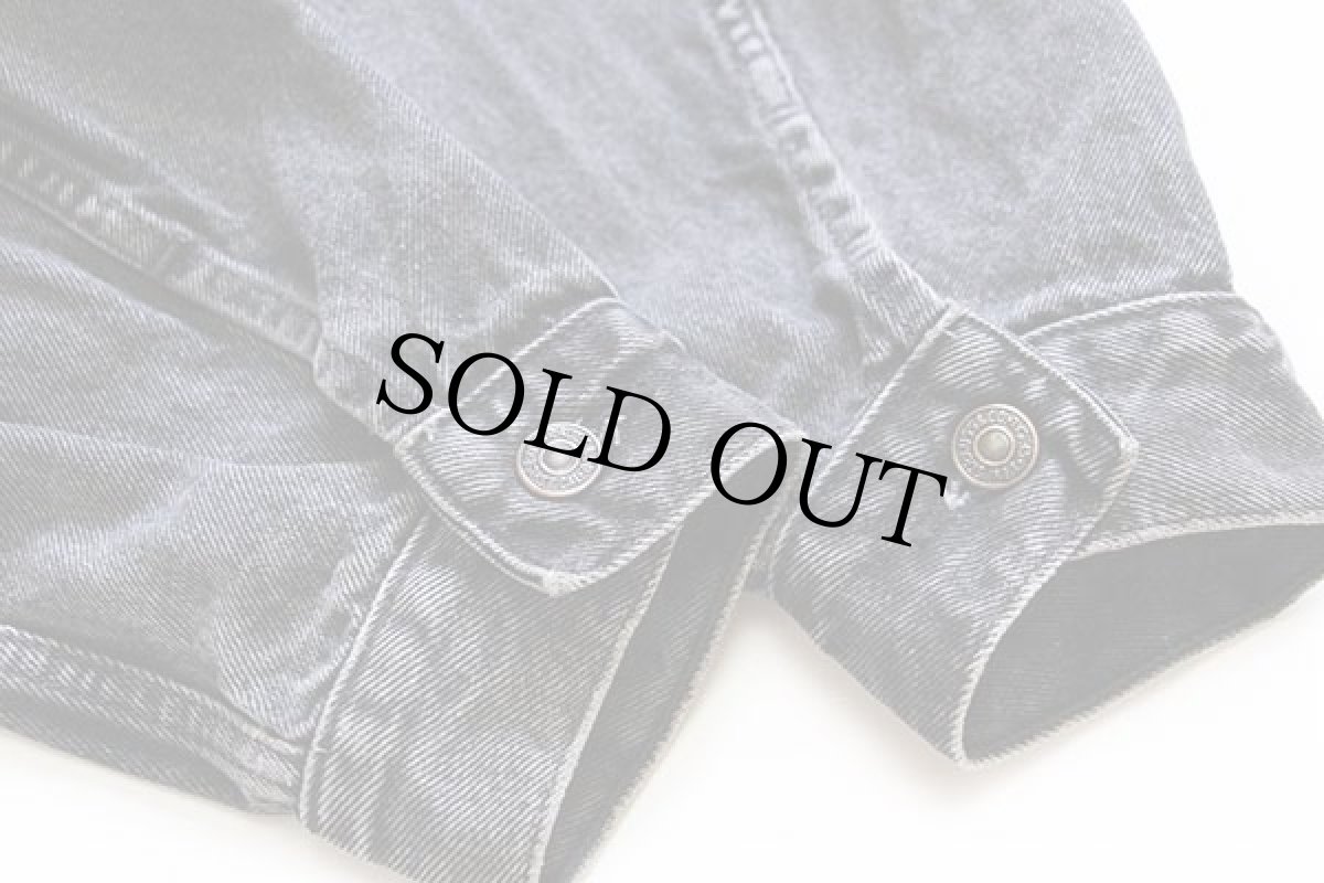 画像5: 90s Levi'sリーバイス 70503 ブラック デニムジャケット 4ポケット XL★ユーロ (5)