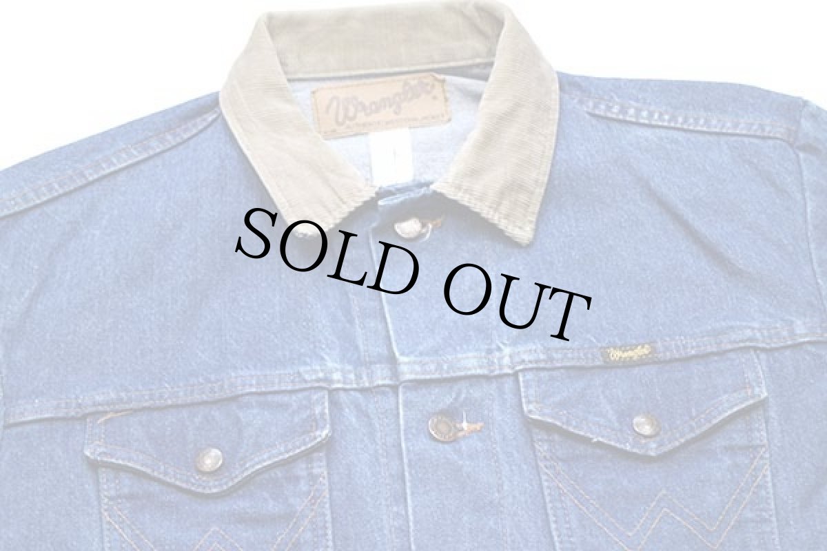 画像3: 90s USA製 Wranglerラングラー デニムジャケット 4ポケット L (3)