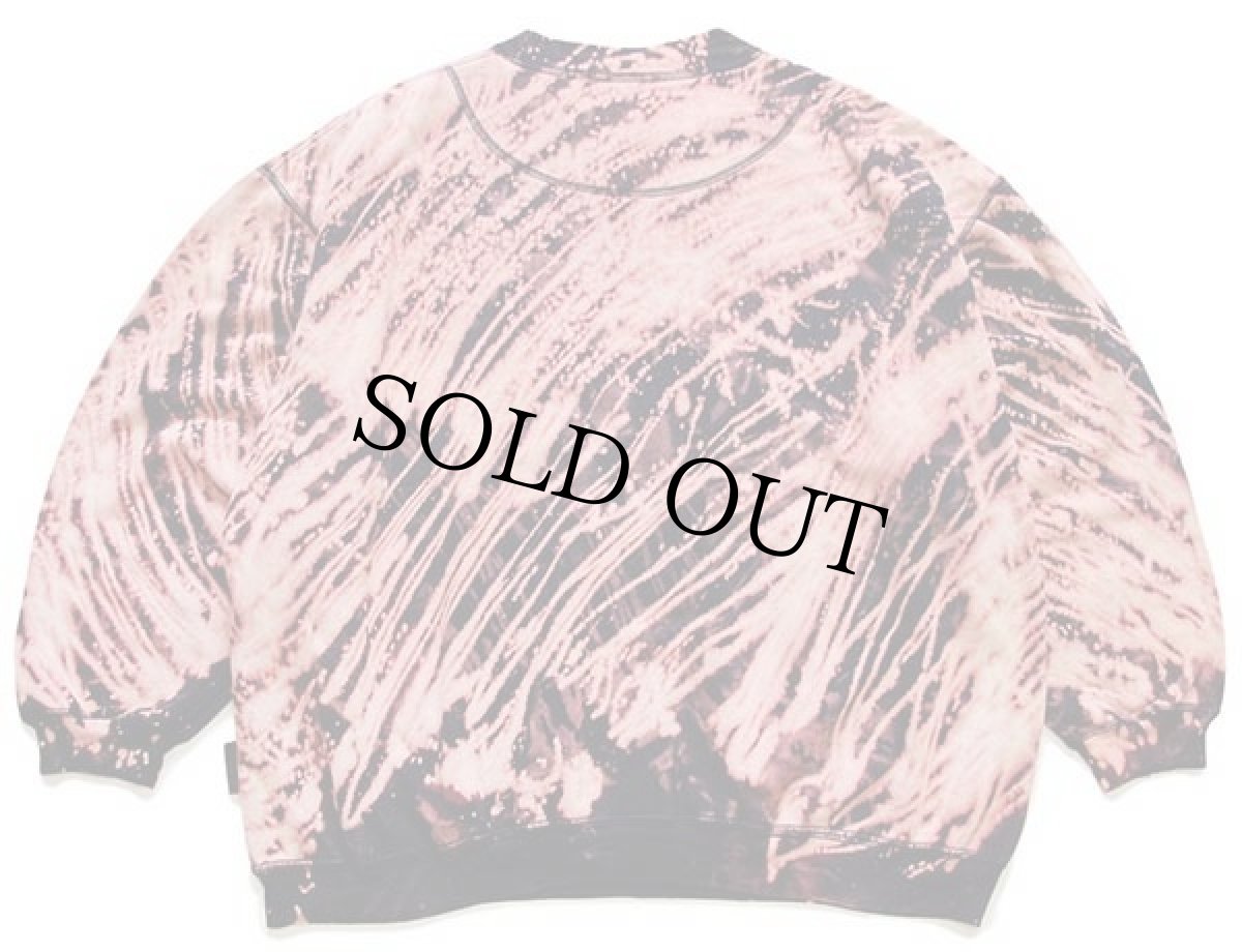 画像2: 90s active Swiss Design ブリーチ加工 前V スウェット XL (2)