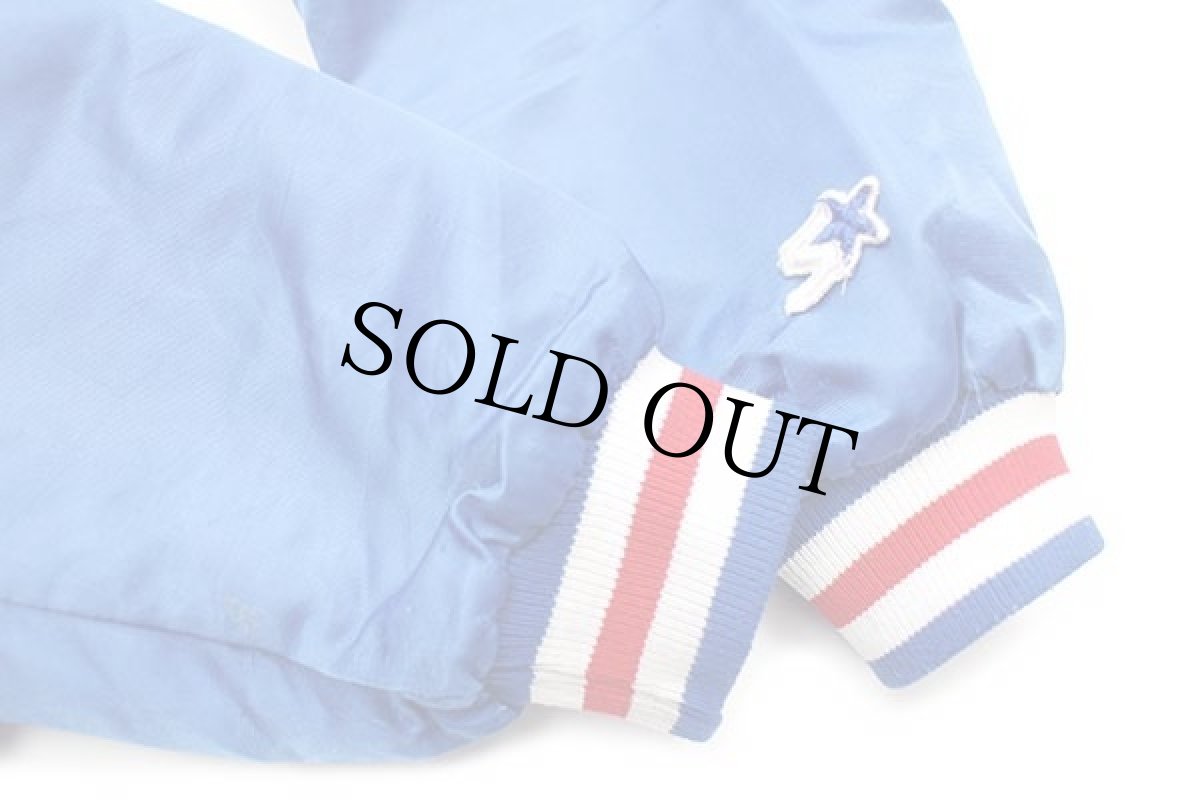 画像8: 90s USA製 STARTERスターター MLB CHICAGO CUBS パッチ付き キルティングライナー ナイロンスタジャン 青 YOUTH L (8)