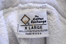 画像4: 90s USA製 The Cotton Exchange MAYVILLE STATE リバースウィーブ スウェットパーカー 杢グレー XL (4)