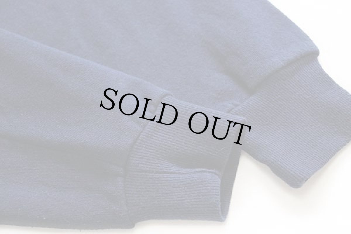 画像6: 90s KOPY KATS QUEST TEAM 刺繍 パチポケ スウェット カーディガン 紺 XL (6)